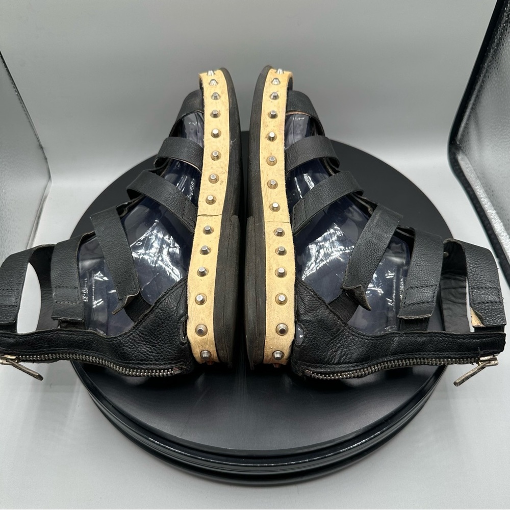A.S. 98 Leather Studded Gladiator Sandals Women EU 39 Black - Picture 7 of 13
